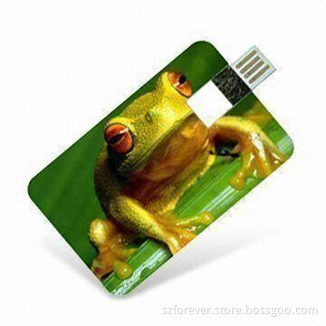 Credit Card USB Flash Drive with Customized Full Color Logo Printed-free